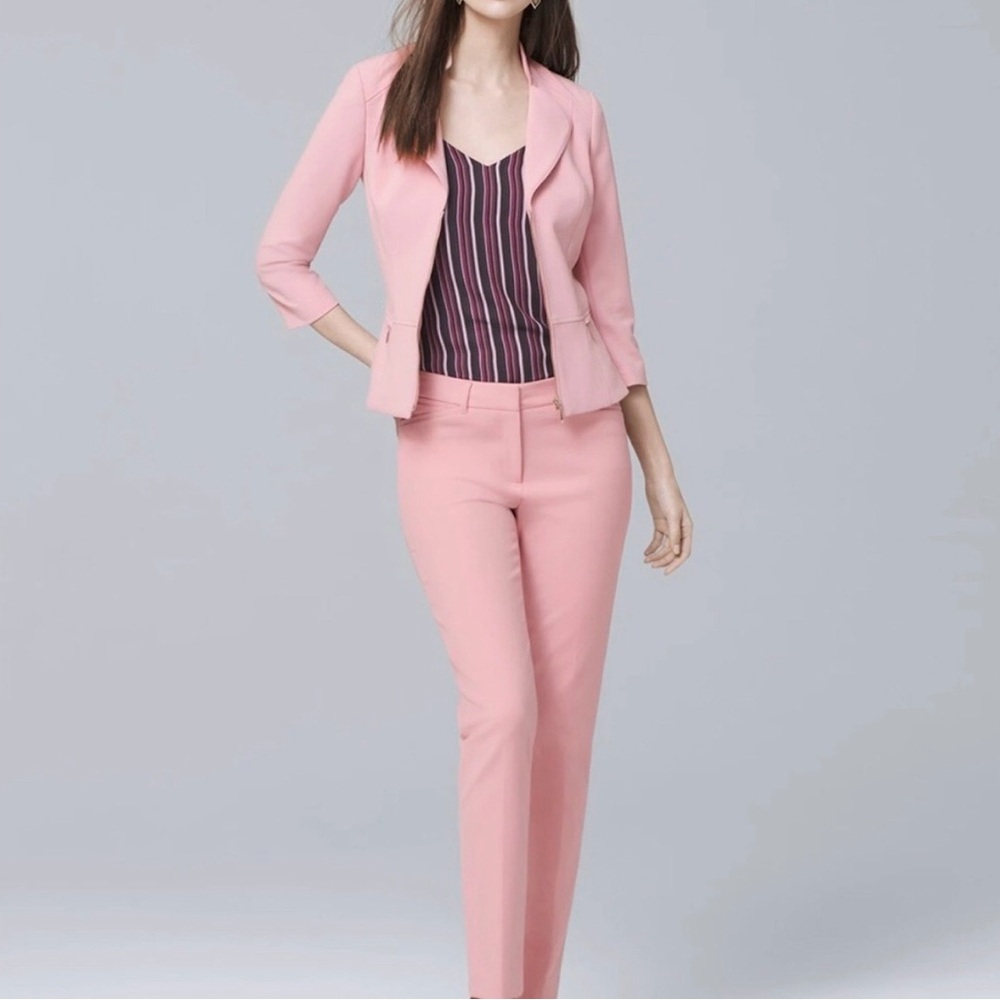 WHBm Elegant Pink Women's Pantsuit